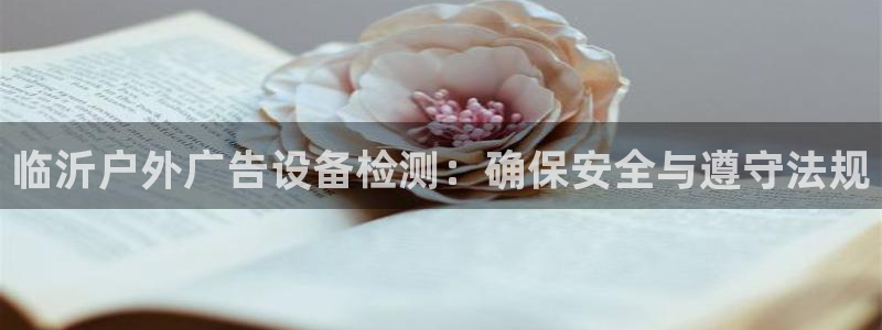 杏宇平台怎么样：临沂户外广告设备检测：确保安全与遵守法规