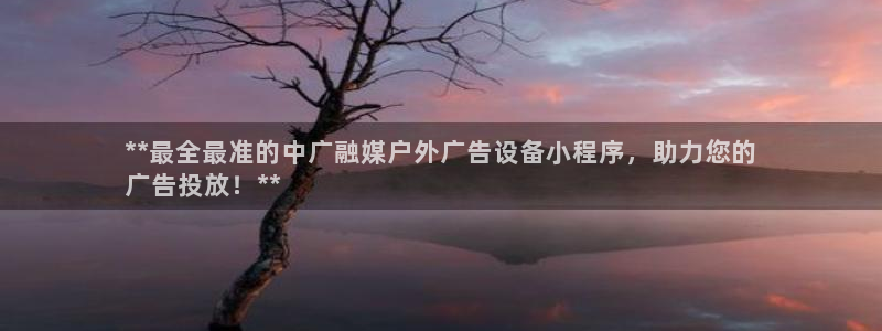 杏宇平台注册登录：**最全最准的中广融媒户外广告设备小程序，助力您的
广告投放！**