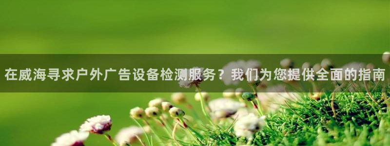 杏宇平台注册地址：在威海寻求户外广告设备检测服务？我们为您提供全面的指南