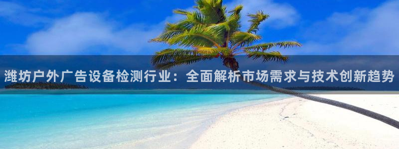 杏宇平台开户：潍坊户外广告设备检测行业：全面解析市场需求与技术创新趋势