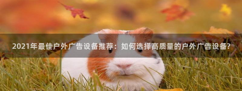 杏宇平台怎么样知乎：2021年最佳户外广告设备推荐：如何选择高质量的户外广告设备?
